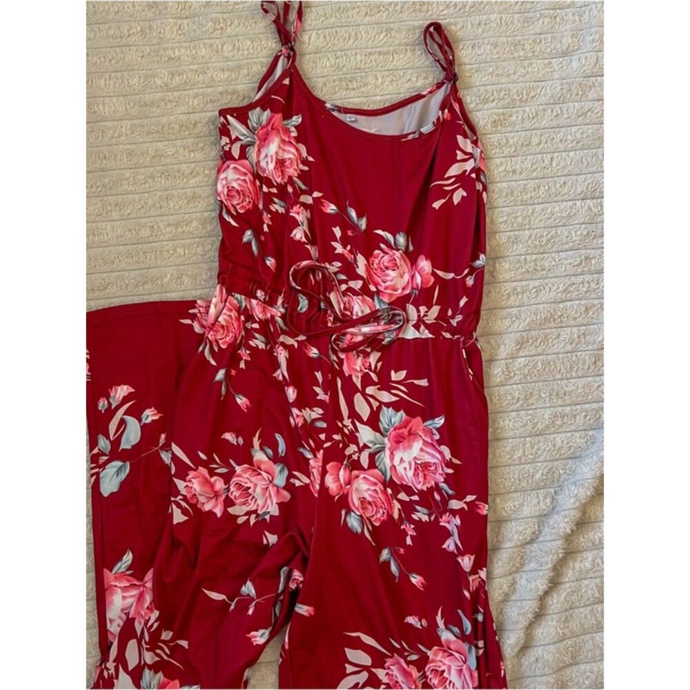 floral jumpsuit size large